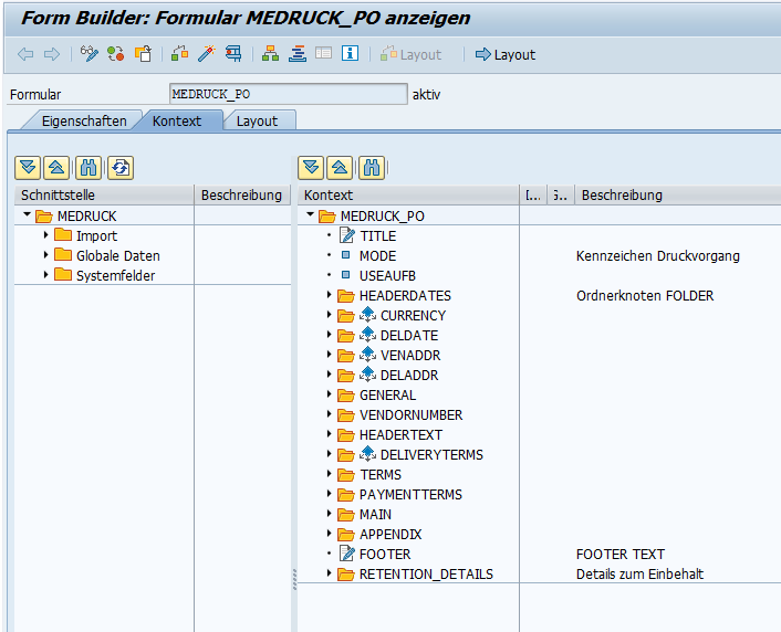 Screenshot SAP Adobe Forms